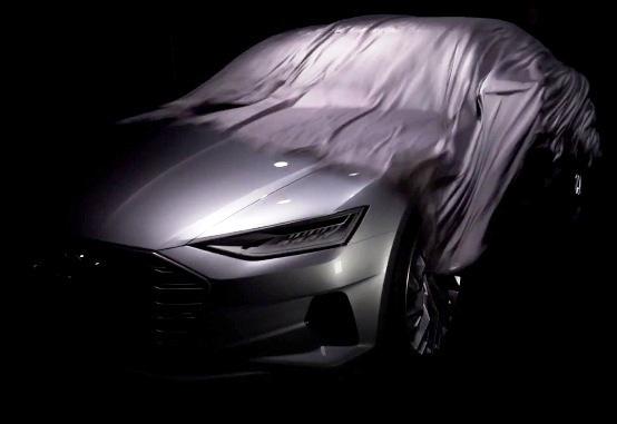 A9 teaser A9 teaser at Audi A9 Teaser Emerges Ahead of L.A. Debut