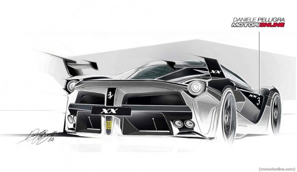 LaFerrari XX Renderings 3 600x348 LaFerrari XX Renderings 3 600x348 at Latest Ferrari LaFerrari XX Renderings