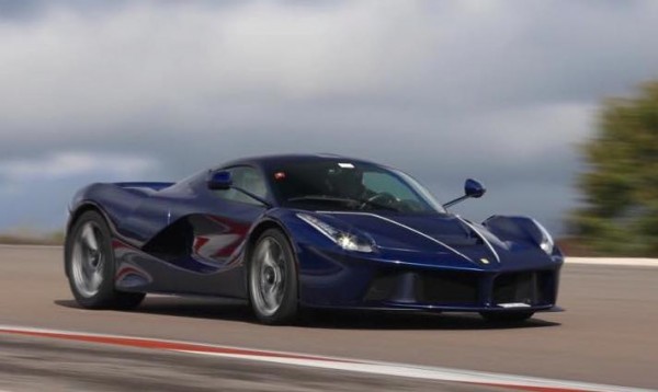 blue laferrari 0 600x358 at Blue LaFerrari TDF Spotted at Dijon