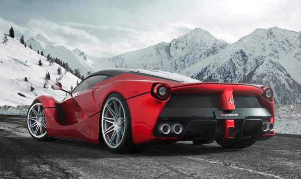 Gurnade FerrariLaFerrari 1600 600x356 at Rendering: Ferrari LaFerrari on HRE Wheels