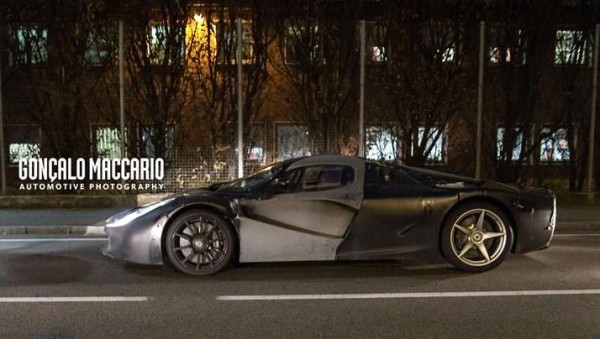 LaFerrari Prototype 600x339 LaFerrari Prototype 600x339 at Mysterious LaFerrari Prototype Spotted in Marranello