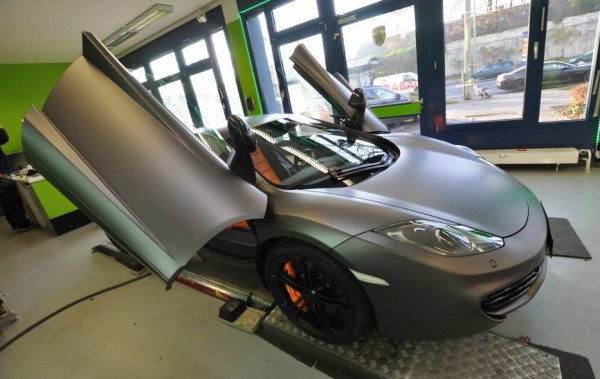 McLaren 12C Centurion Grey 0 600x379 at McLaren 12C Looks Good in Matte Centurion Grey