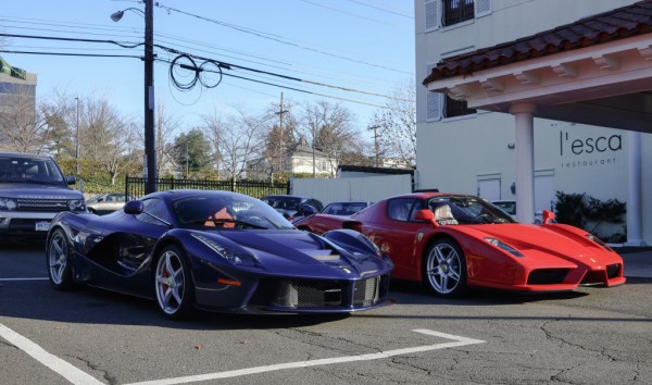 Red Enzo Blue LaFerrari 0 600x354 at Combo Spot: Red Enzo & Blue LaFerrari
