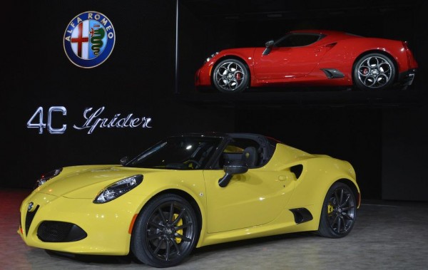 Alfa Romeo 4C Spider naias 0 600x379 at Alfa Romeo 4C Spider Live at NAIAS