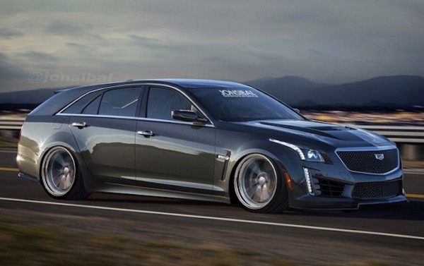Gangsta Caddy Wagon 600x377 at Rendering: Cadillac CTS V Gangsta Caddy Wagon!
