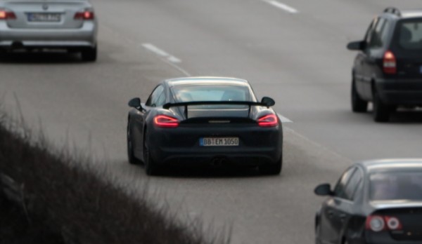Porsche Cayman GT4 3 600x348 at Porsche Cayman GT4 Spotted on the Autobahn