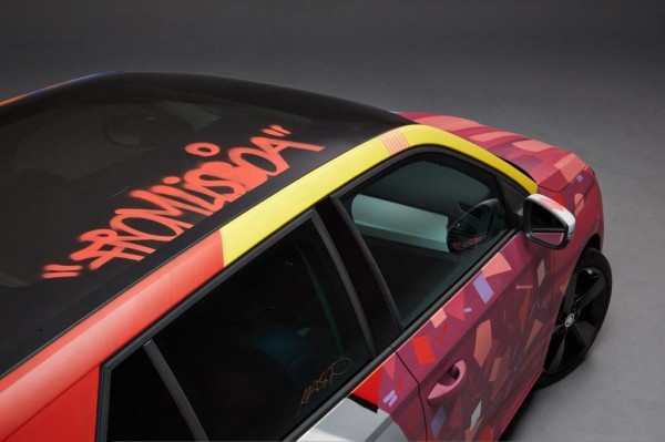 Skoda Fabia Art Car 3 600x399 Skoda Fabia Art Car 3 600x399 at Skoda Fabia Art Car Unveiled
