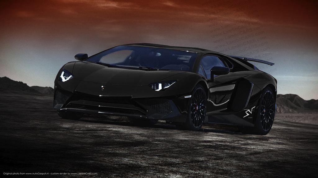 Рендер Lamborghini Aventador SV от LamboCars