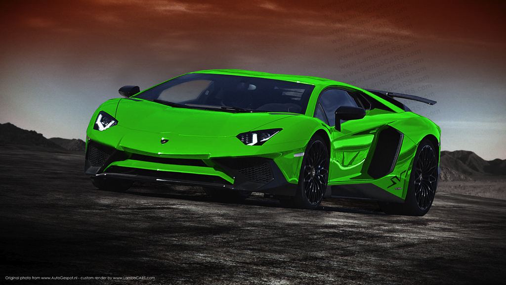 Рендер Lamborghini Aventador SV от LamboCars