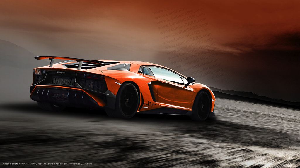 Рендер Lamborghini Aventador SV от LamboCars