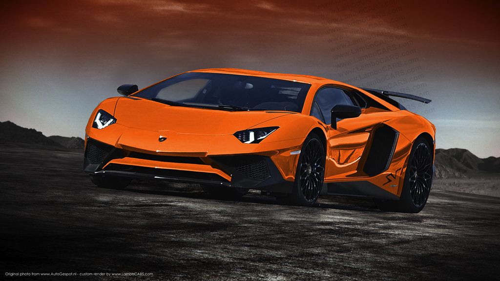 Рендер Lamborghini Aventador SV от LamboCars