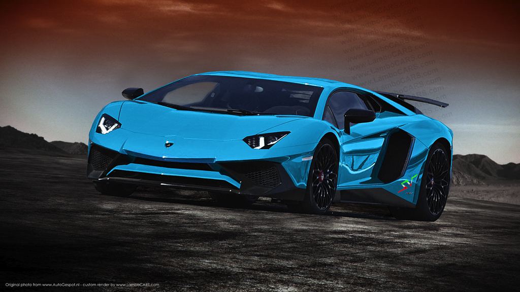 Рендер Lamborghini Aventador SV от LamboCars