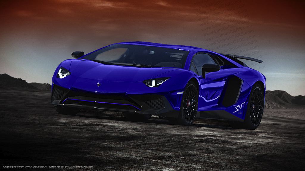 Рендер Lamborghini Aventador SV от LamboCars