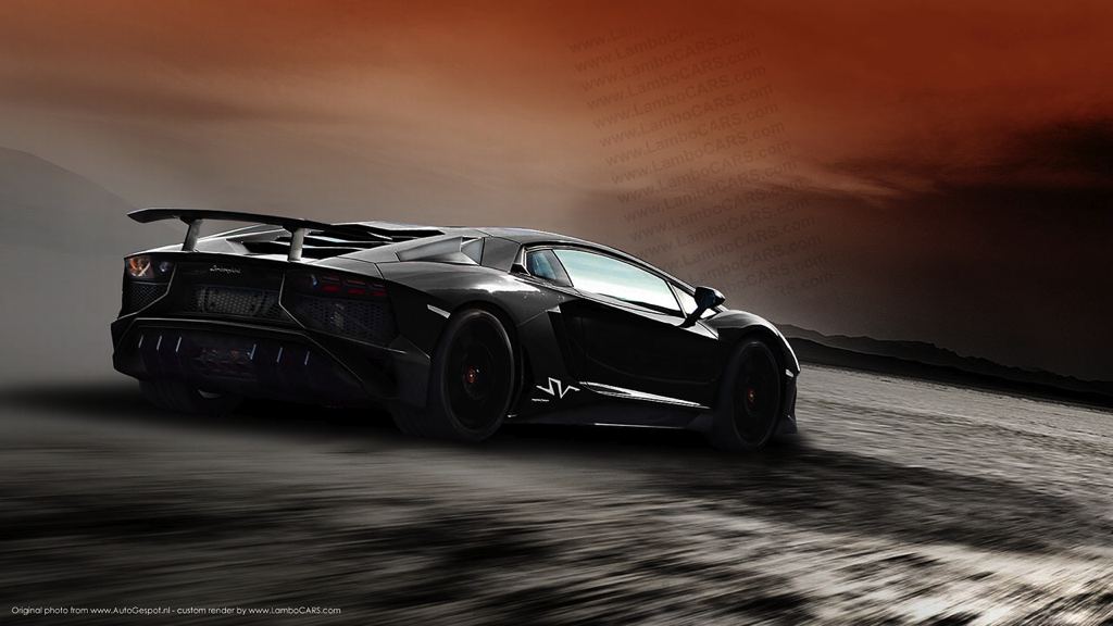 Рендер Lamborghini Aventador SV от LamboCars