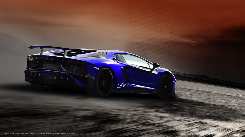 Рендер Lamborghini Aventador SV от LamboCars