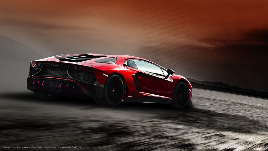 Рендер Lamborghini Aventador SV от LamboCars