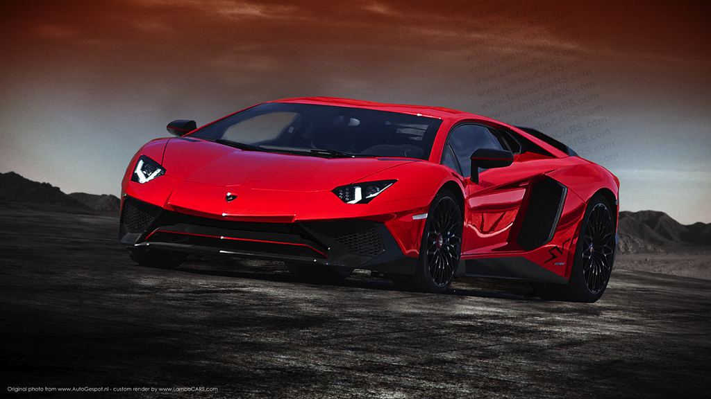 Рендер Lamborghini Aventador SV от LamboCars