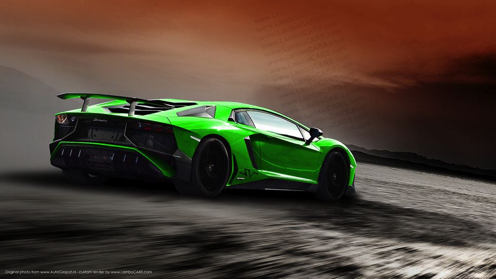 Рендер Lamborghini Aventador SV от LamboCars