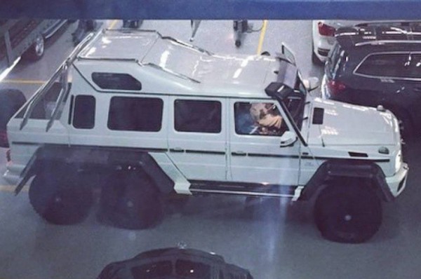 Custom Mercedes G63 6x6 1 600x398 at Custom Mercedes G63 6x6 Limo Spotted at AMG