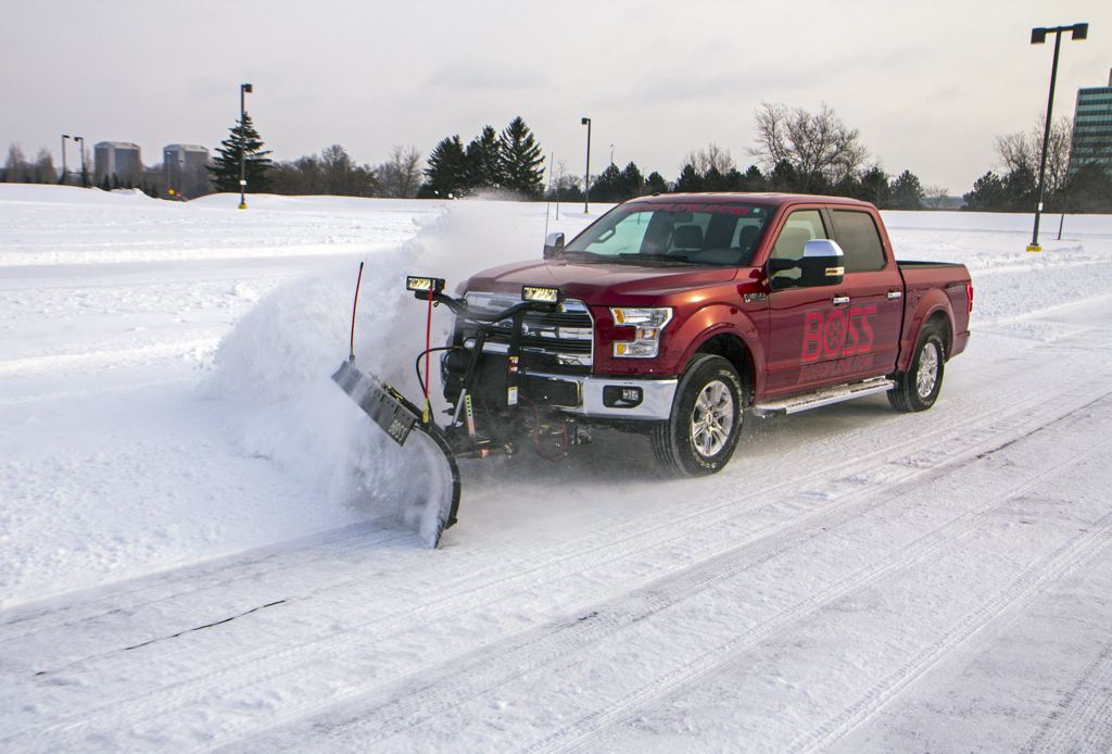Ford F150 Snow Plow in Action!
