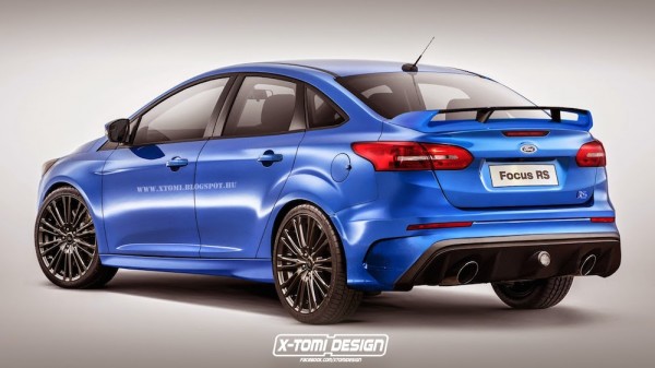 Ford Focus RS Sedan 2 600x337 at Renderings: Ford Focus RS Sedan and Wagon