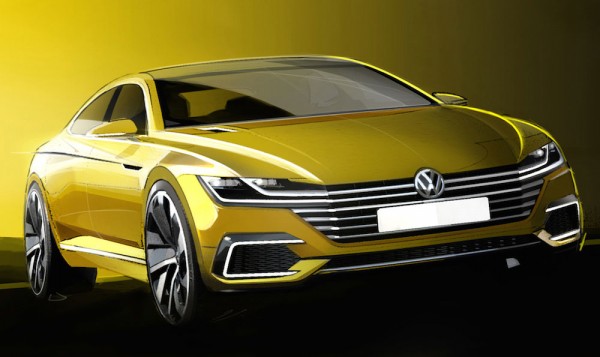VW Passat CC Concept 1 600x357 at Geneva Preview: VW Passat CC Concept