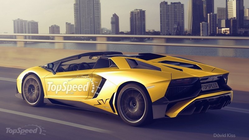 Рендер Lamborghini Aventador SuperVeloce Roadster от TopSpeed