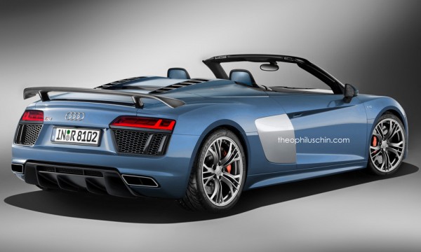 2016 Audi R8 Spyder 2 600x360 at 2016 Audi R8 Spyder Rendered in V10 Plus Guise