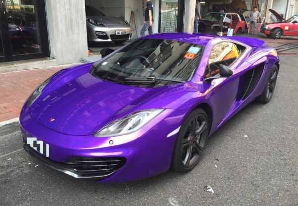 Candy Purple McLaren 12C 0 600x415 Candy Purple McLaren 12C 0 600x415 at McLaren 12C Wrapped in Gloss Candy Purple