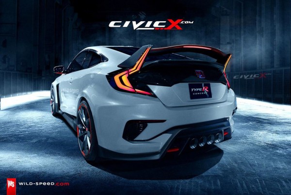 Honda Civic Coupe Type R 2 600x403 at Rendering: Honda Civic Coupe Type R