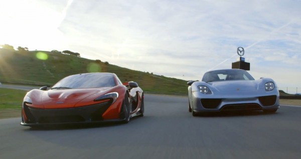 McLaren P1 vs Porsche 918 600x318 at McLaren P1 vs Porsche 918 in Head to Head Battle