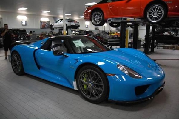 Riviera Blue Porsche 918 0 600x400 at Riviera Blue Porsche 918 Weissach Delivered in U.S.