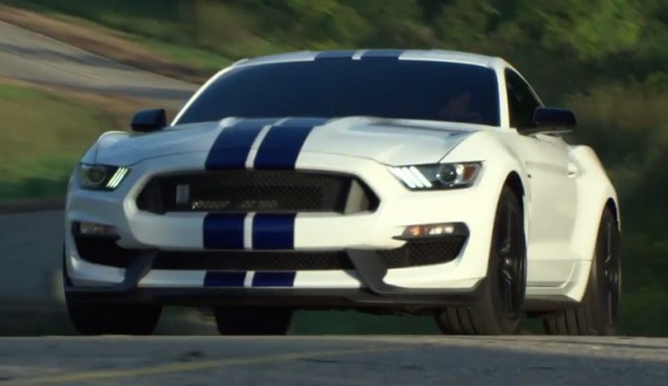 shelby gt350 VIR 600x347 at Shelby GT350 Mustang Shown Off in Action 
