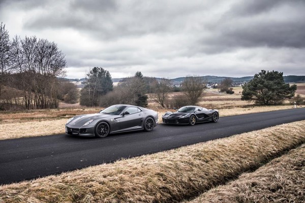 Black LaFerrari Grey 599 GTO 5 600x400 Black LaFerrari Grey 599 GTO 5 600x400 at Gallery: Black LaFerrari Meets Grey 599 GTO
