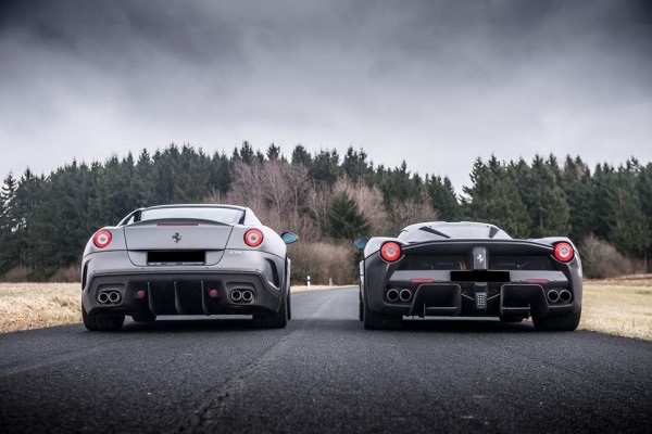 Black LaFerrari Grey 599 GTO 6 600x400 Black LaFerrari Grey 599 GTO 6 600x400 at Gallery: Black LaFerrari Meets Grey 599 GTO