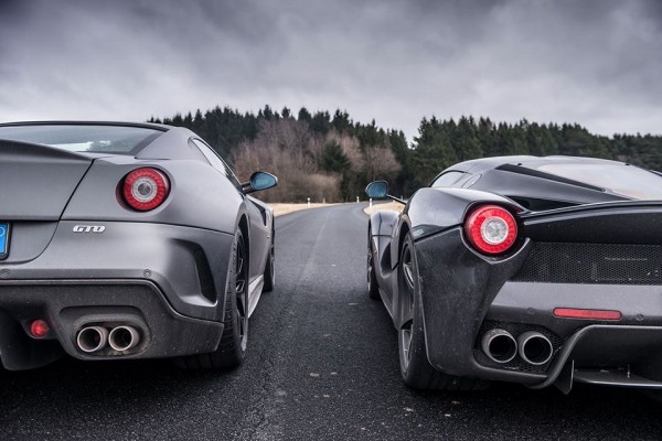 Black LaFerrari Grey 599 GTO 7 600x400 Black LaFerrari Grey 599 GTO 7 600x400 at Gallery: Black LaFerrari Meets Grey 599 GTO