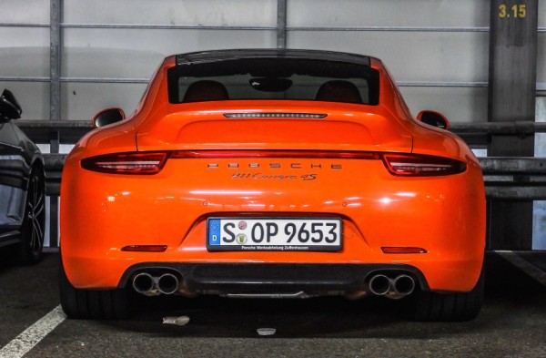 Orange Porsche 991 0 600x393 Orange Porsche 991 0 600x393 at Orange Porsche 991 C4S Looks Like Candy!