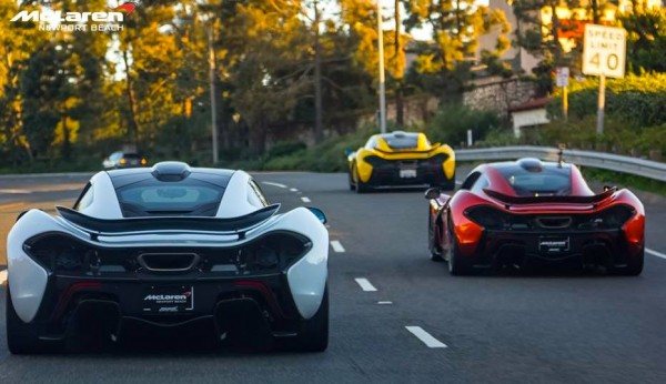 Seven McLaren P1s 600x346 Seven McLaren P1s 600x346 at Seven McLaren P1s in One Place Is Quite a Sight!