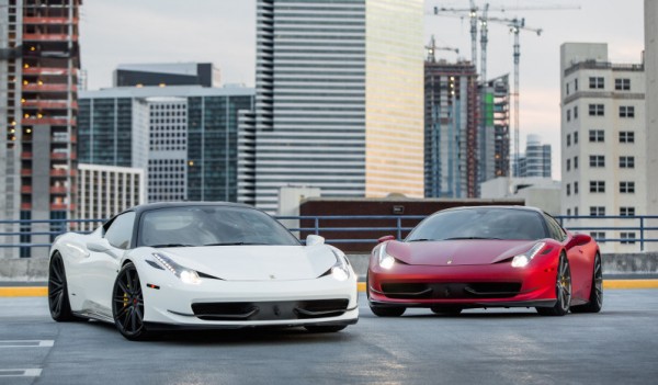 Vossen Ferrari 458 0 600x351 at Gallery: Vossen Ferrari 458 Twins in Miami