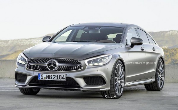 2017 Mercedes CLS render 1 600x371 at Rendering: 2017 Mercedes CLS