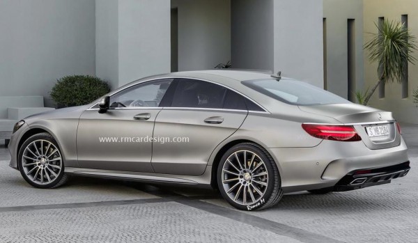 2017 Mercedes CLS render 2 600x349 at Rendering: 2017 Mercedes CLS