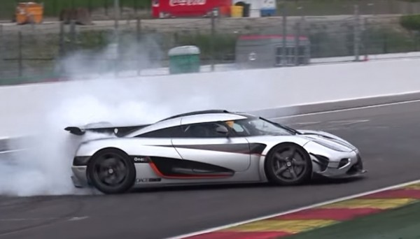 Koenigsegg One1 Spa 600x342 at Koenigsegg One:1 Nearly Crashes at Spa Francorchamps
