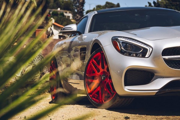 Mercedes AMG GT Red Wheels 00 600x400 at Dope or Nope? Mercedes AMG GT on Red Wheels