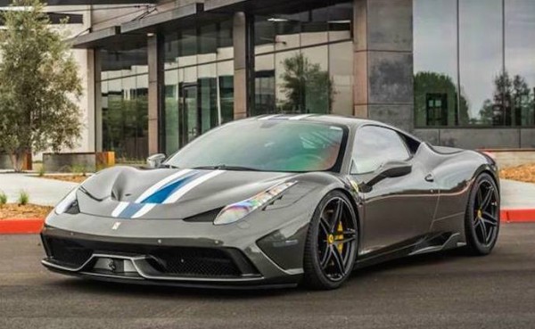 TAG Ferrari 458 Speciale 0 600x369 at Gallery: Grigio Ferrari 458 Speciale on HRE Wheels