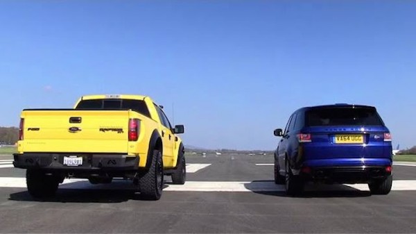 VelociRaptor Vs Range Rover 600x337 at Drag Race: VelociRaptor vs Range Rover Sport SVR