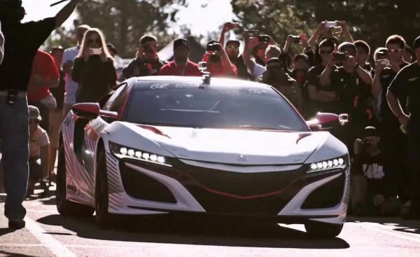 Acura NSX Pace Car action 600x367 at Watch Acura NSX Pace Car in Action at Pikes Peak 