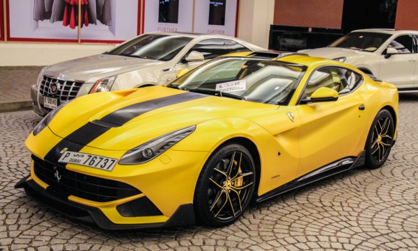 DMC Ferrari F12 SPIA Spot 0 600x361 at DMC Ferrari F12 SPIA Spotted at Dubai Mall