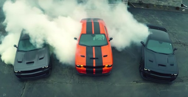 Dodge Challenger Hellcat Rubber 600x310 Dodge Challenger Hellcat Rubber 600x310 at Heavenly Hellcats: 3x Challenger Hellcat Burn Rubber