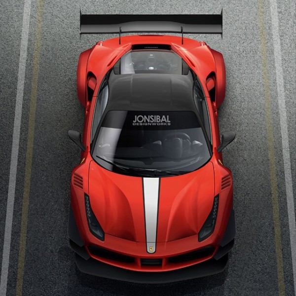 ferrari 488 gt3 2 600x600 at Rendering: Ferrari 488 GT3