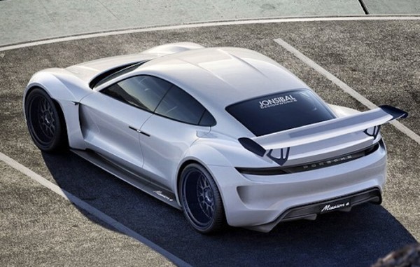 Porsche Mission E RS 600x381 at Rendering: Porsche Mission E RS Widebody